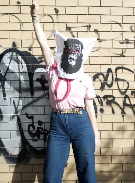 How To Wear : The Guerrilla Girls Tote Bag as a Mask!