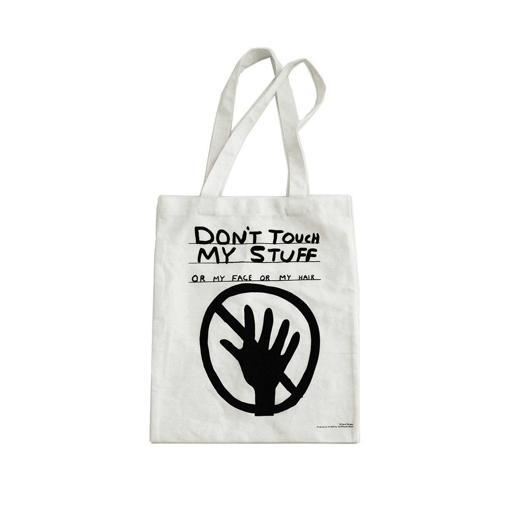 Don't Touch My Stuff Tote Bag x David Shrigley Textiles Third Drawer Down Studio