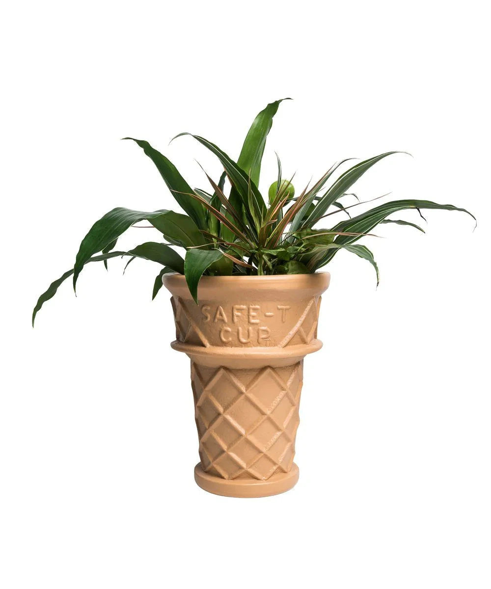cream indoor planter Giant Ice Cream Cone Planter