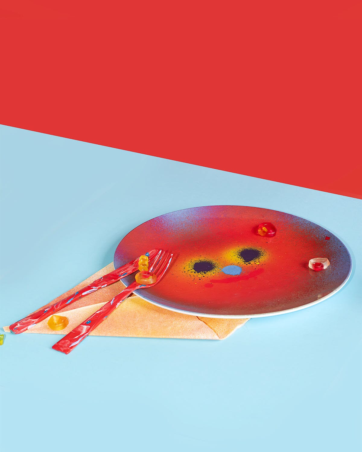 Bowie Melamine Plate x Jon Burgerman Tableware Third Drawer Down Studio