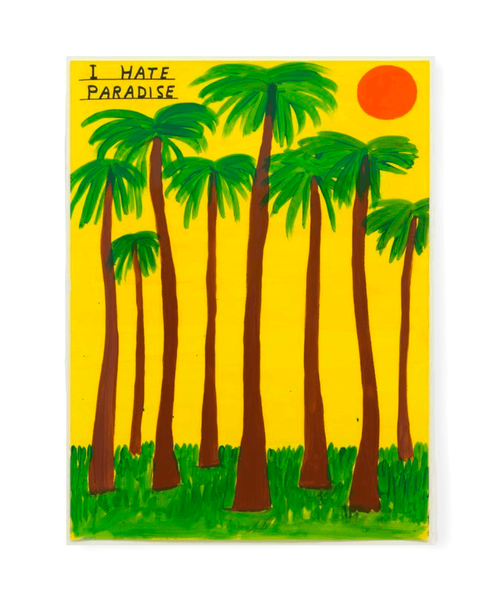 I Hate Paradise Tea Towel x David Shrigley Tea Towel Third Drawer Down Studio