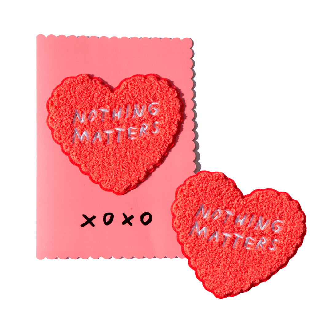 Nothing Matters Chenille Patch Gift Card x Adam JK Gift Card Third Drawer Down Studio