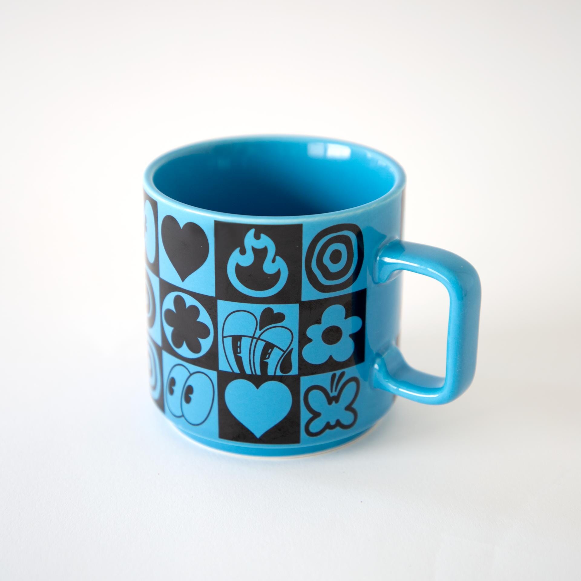 Squares Mug x Hattie Stewart Ceramic Third Drawer Down Studio