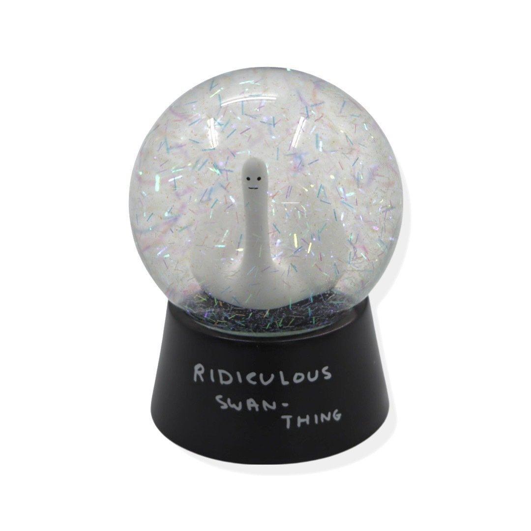 Ridiculous Swan Thing Snowdome x David Shrigley Snowdome Third Drawer Down USA