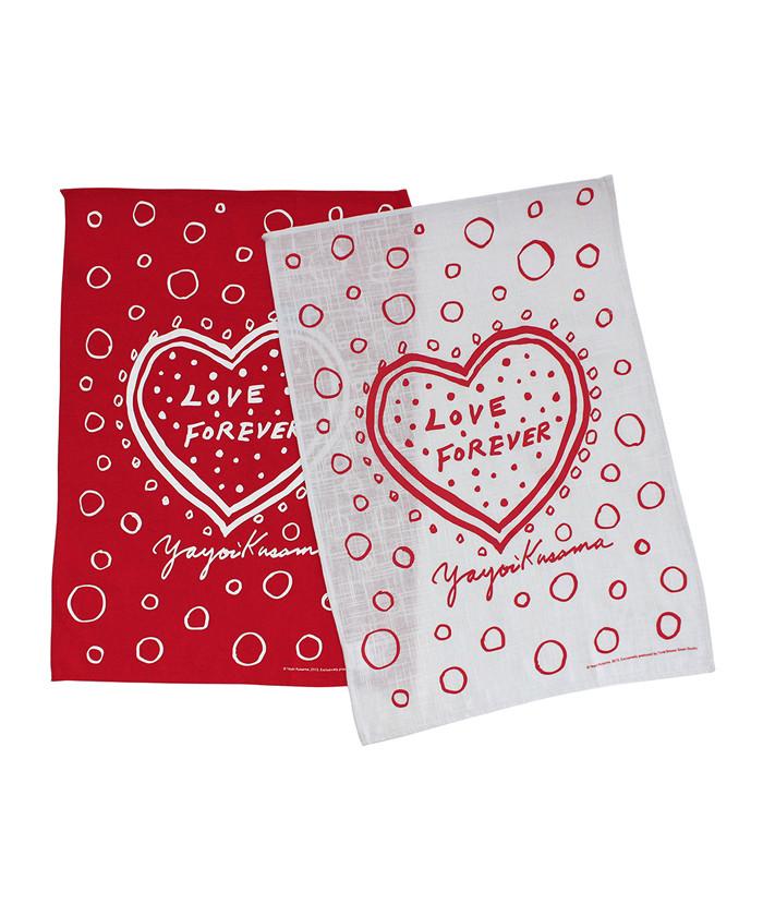 Third Drawer Down X Yayoi Kusama, Love Forever Domestic Art Towel Set Textiles Third Drawer Down Studio