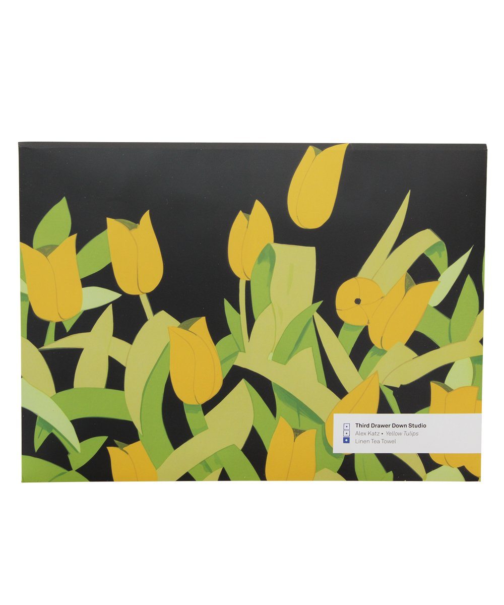 Tulips Linen Tea Towel x Alex Katz Textiles Third Drawer Down Studio