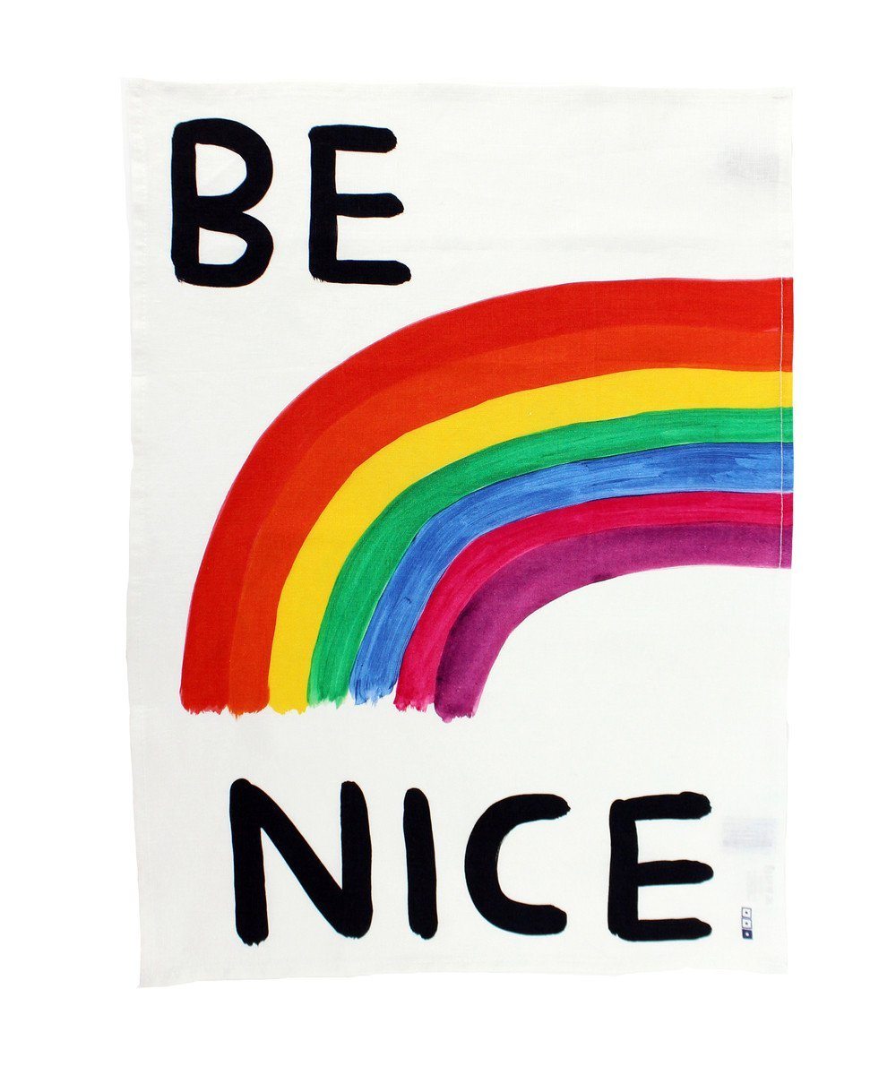 Be Nice Tea Towel x David Shrigley | Third Drawer Down USA