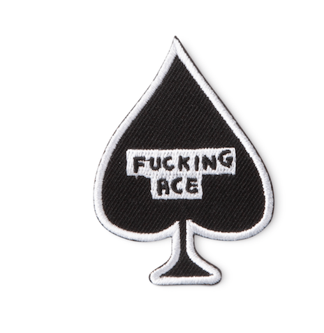 F*cking Ace Iron-On Patch x David Shrigley Textiles Third Drawer Down Studio Default Title