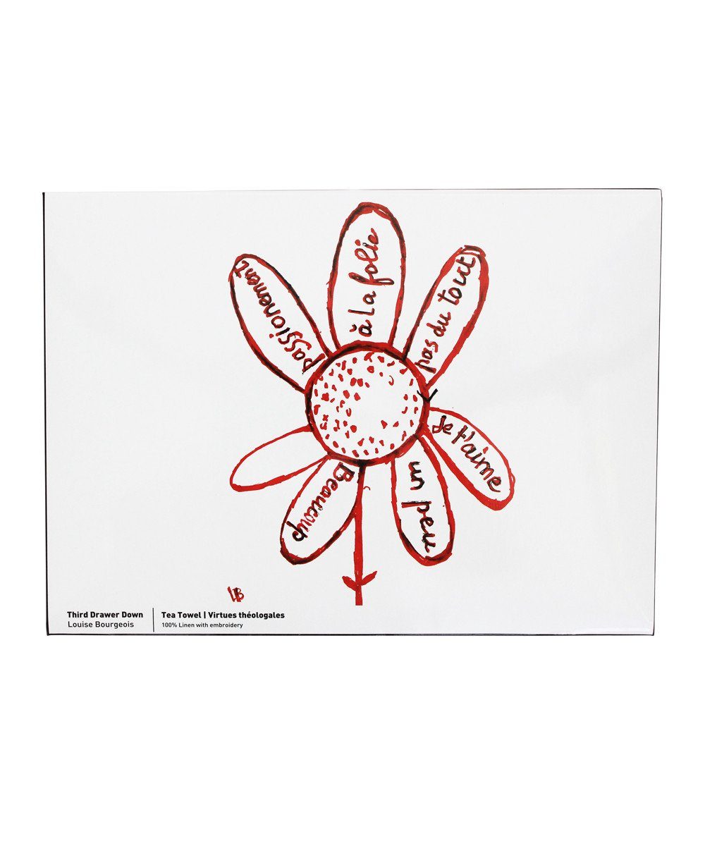 Virtues Theologales Linen Tea Towel x Louise Bourgeois Textiles Third Drawer Down Studio