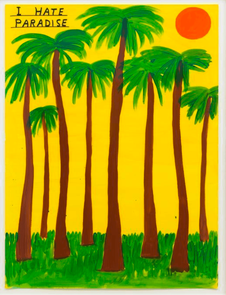 I Hate Paradise Tea Towel David Shrigley Textiles Third Drawer Down Studio