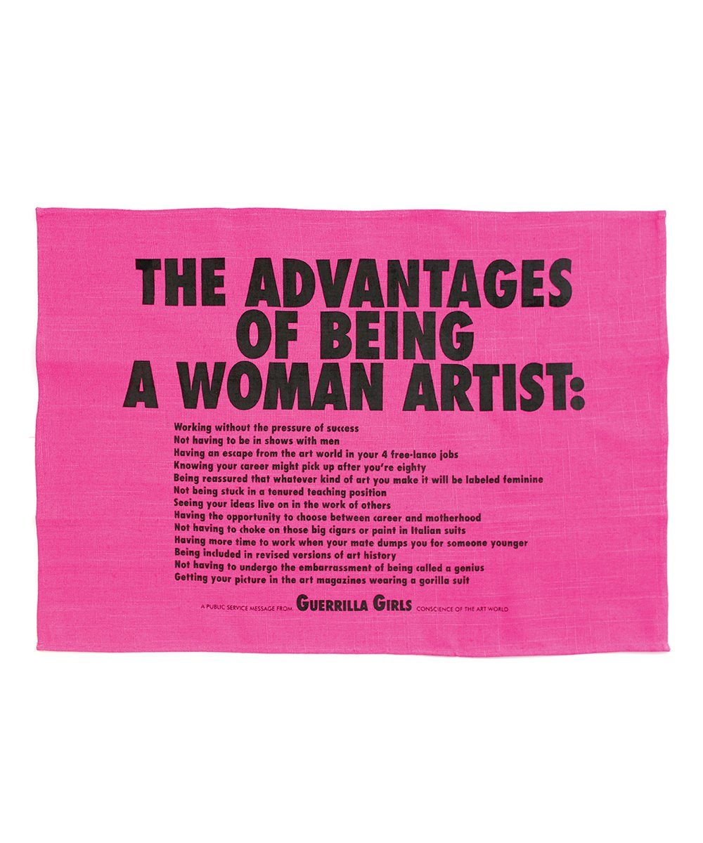 Third Drawer Down X Guerrilla Girls, Advantages Of Being A Woman Tea Towel Textiles Third Drawer Down Studio Default Title