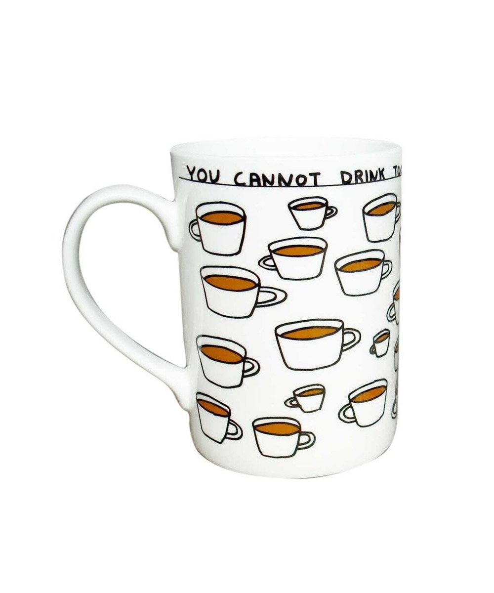 You Cannot Drink Too Much Tea Mug X David Shrigley Ceramic Third Drawer Down Studio Default Title 