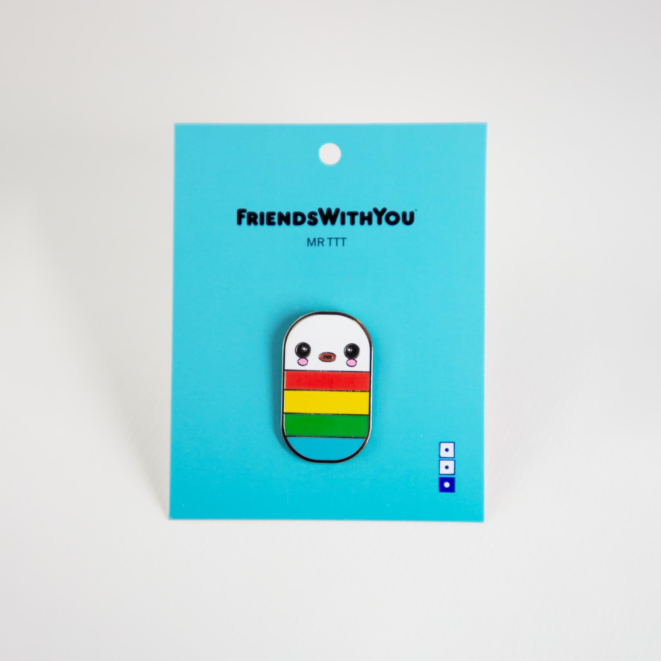 Mr TTT Enamel Pin x FriendsWithYou Pins Third Drawer Down Studio 