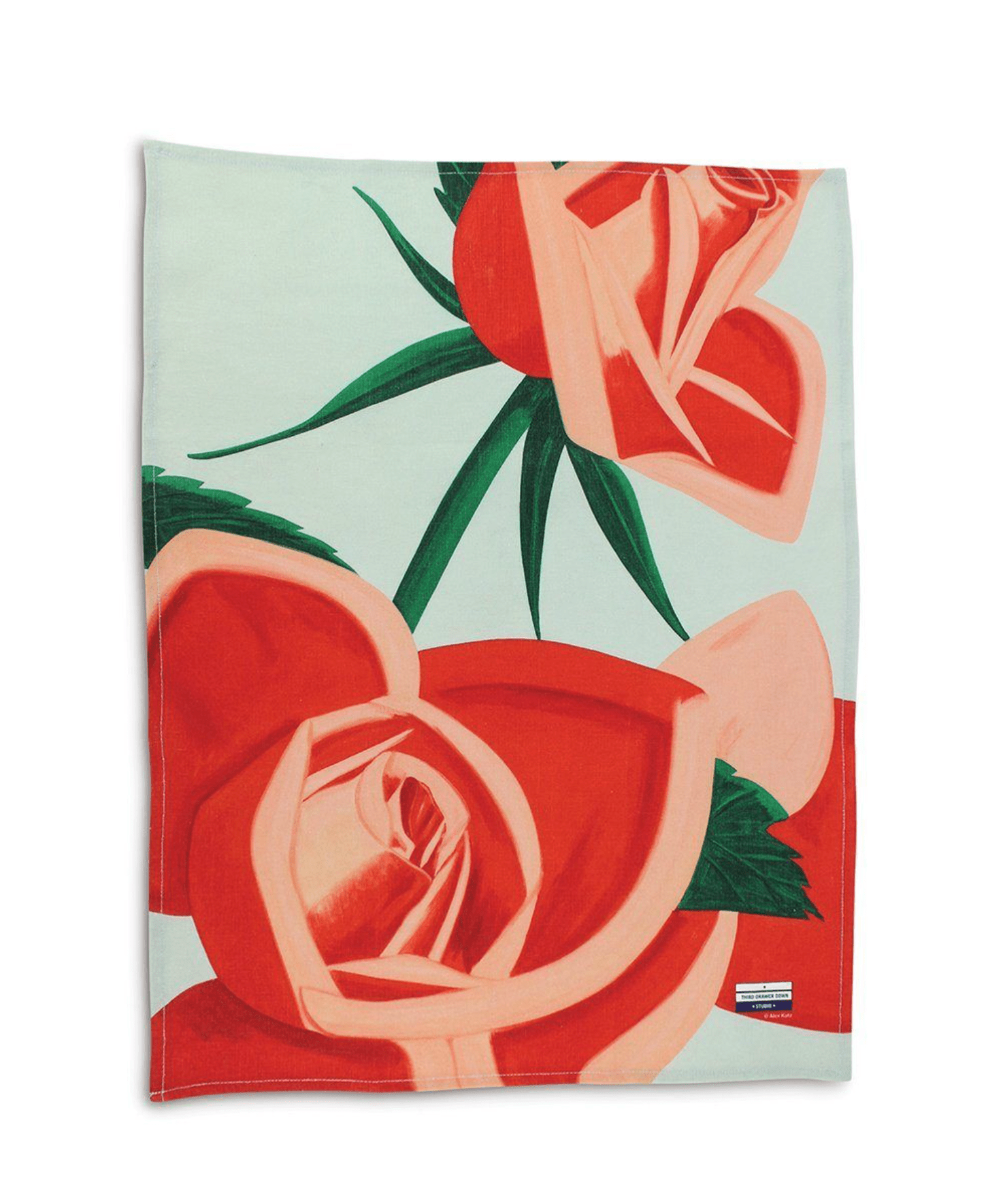 Red Rose Tea Towel x Alex Katz Tea Towel Third Drawer Down 