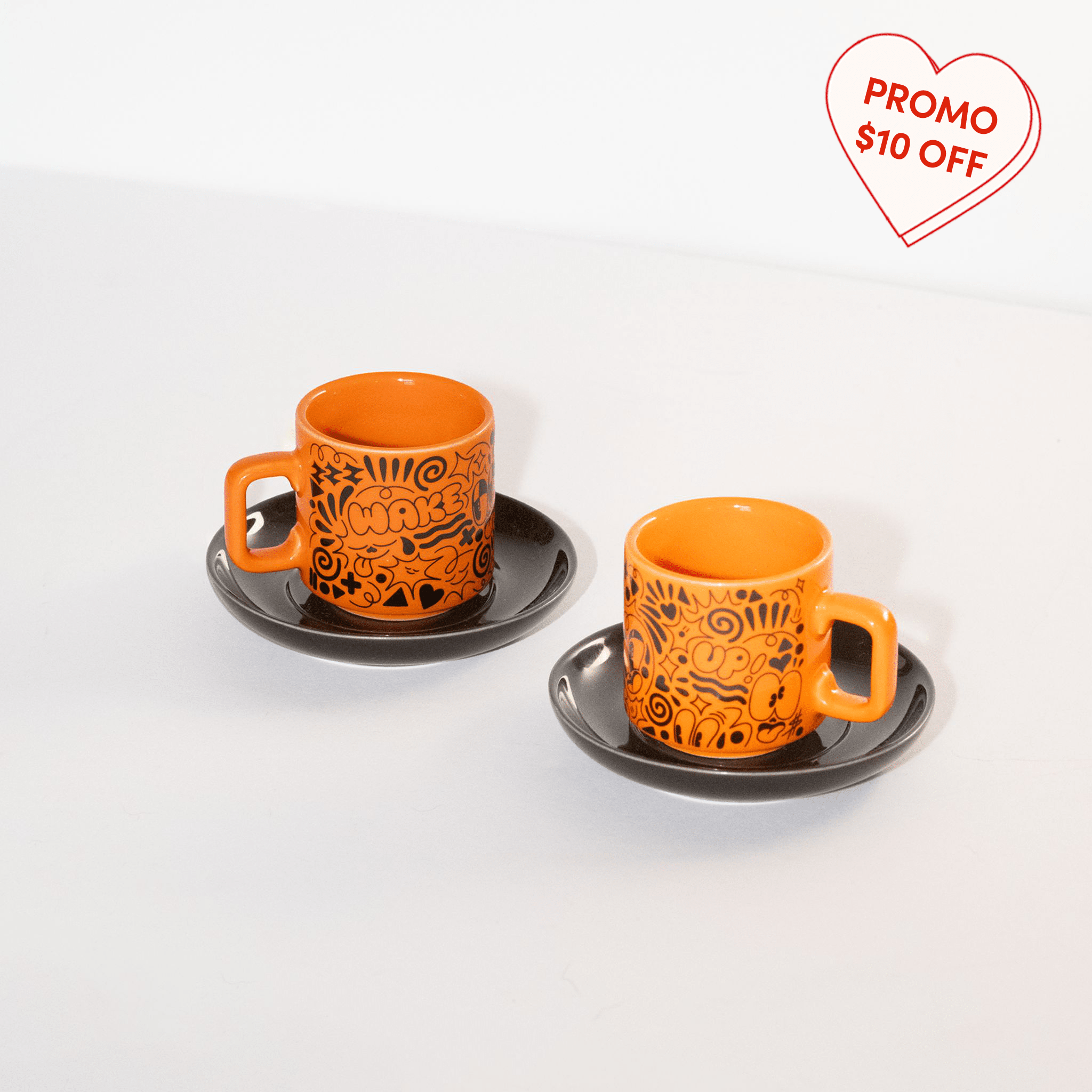 Wake Up Espresso Set x Hattie Stewart Ceramic Third Drawer Down Studio 