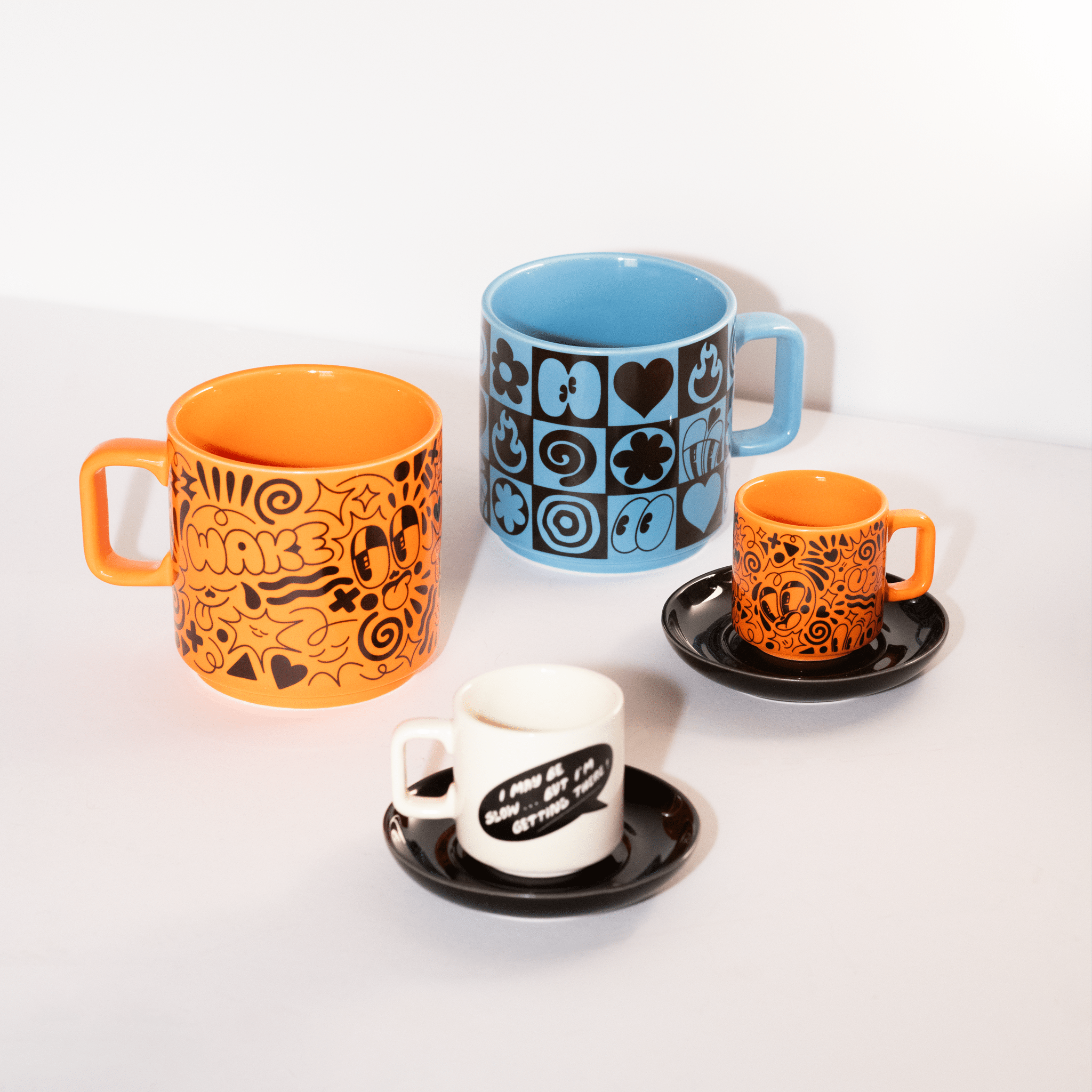 Squares Mug x Hattie Stewart Ceramic Third Drawer Down Studio 