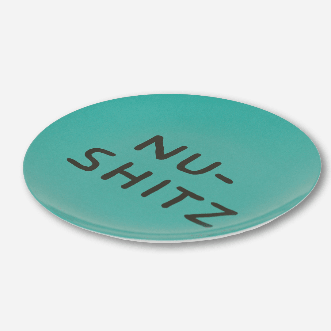 NU-SHITZ Melamine Plate x David Shrigley Tableware Third Drawer Down Studio 