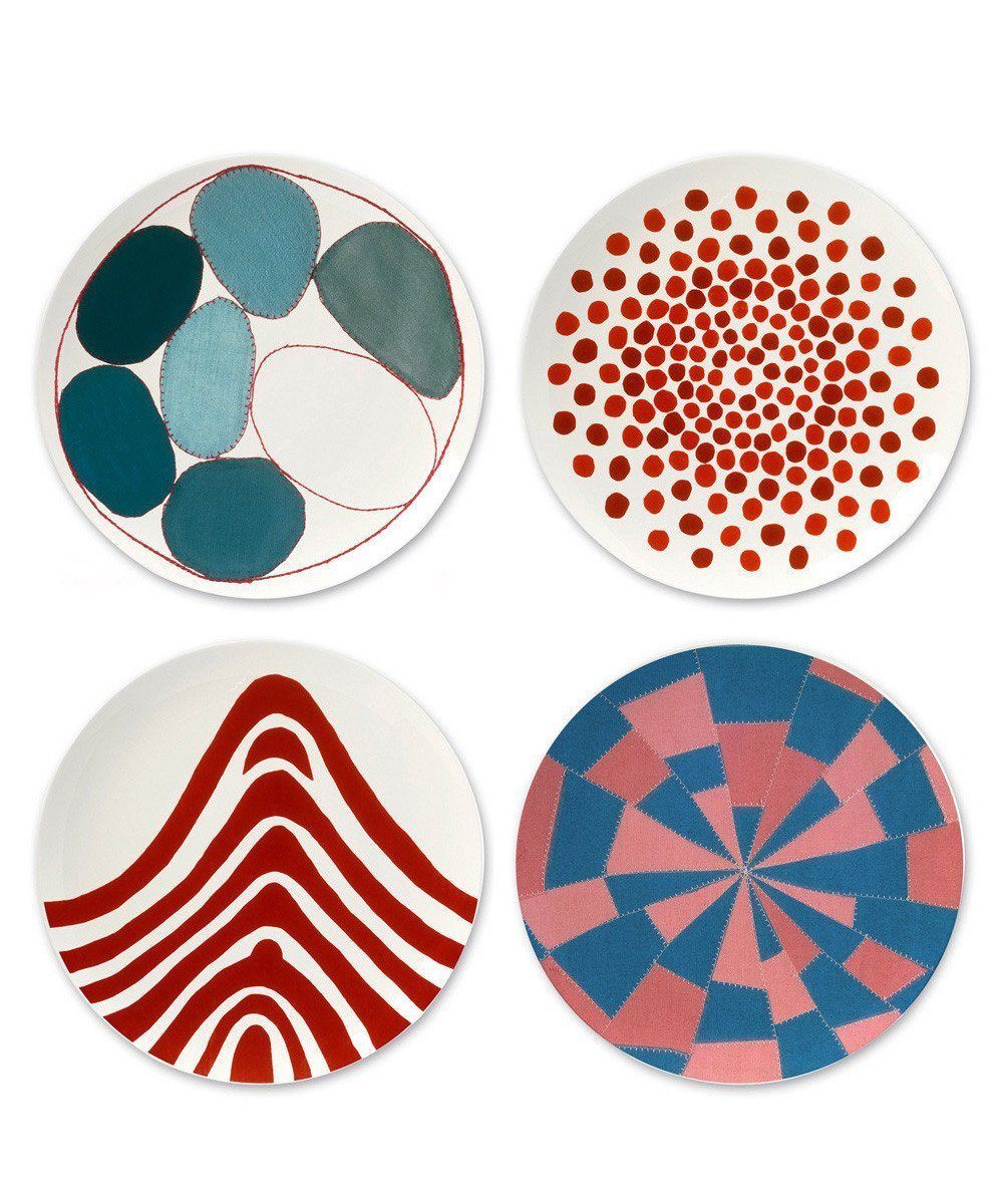 Bone China Plates: Red Curve x Louise Bourgeois Ceramic Third Drawer Down Studio 