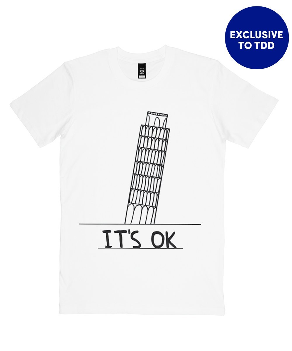 It's OK T-Shirt X David Shrigley Textiles Third Drawer Down Studio Small 