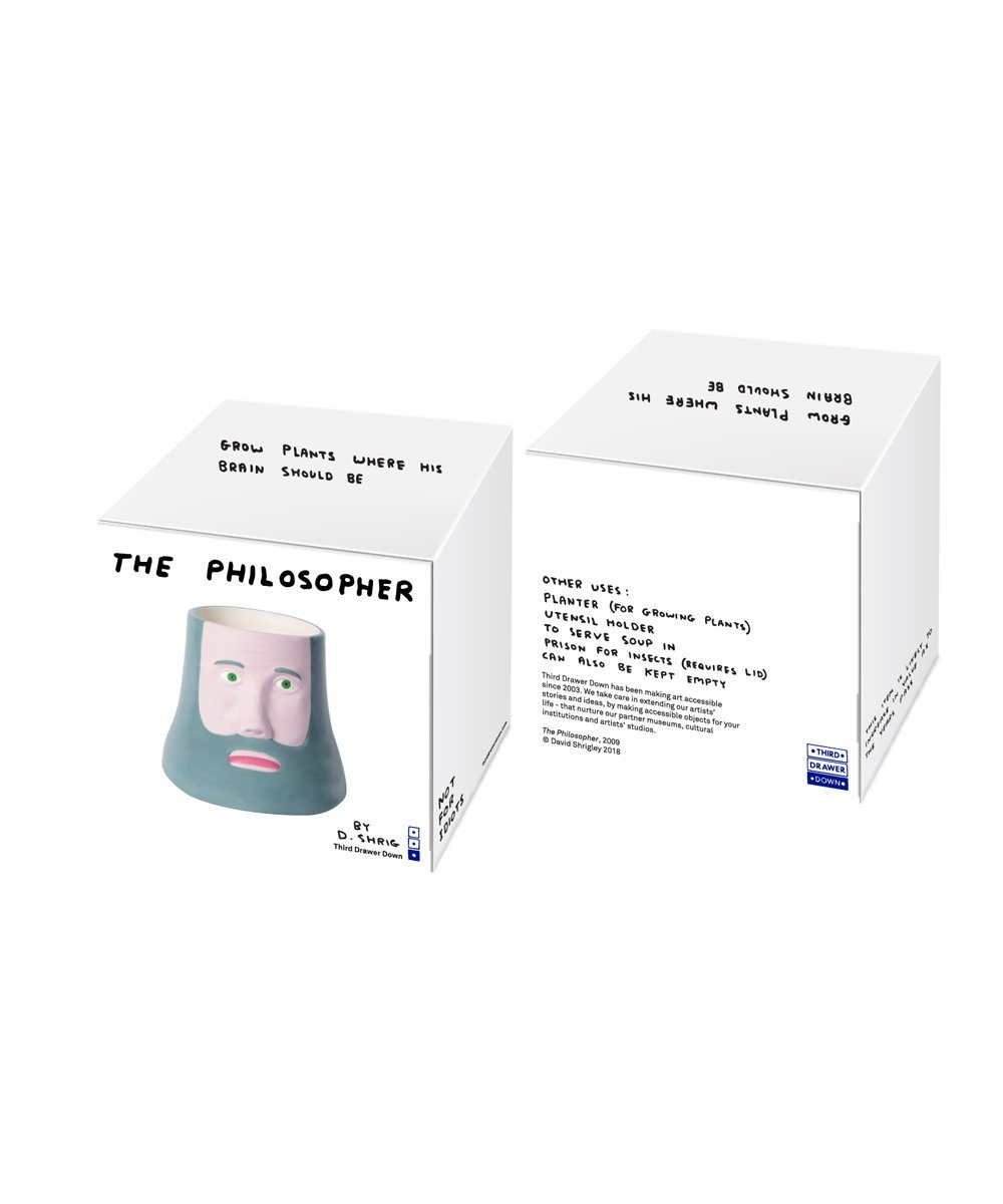 The Philosopher X David Shrigley Ceramic Third Drawer Down Studio 