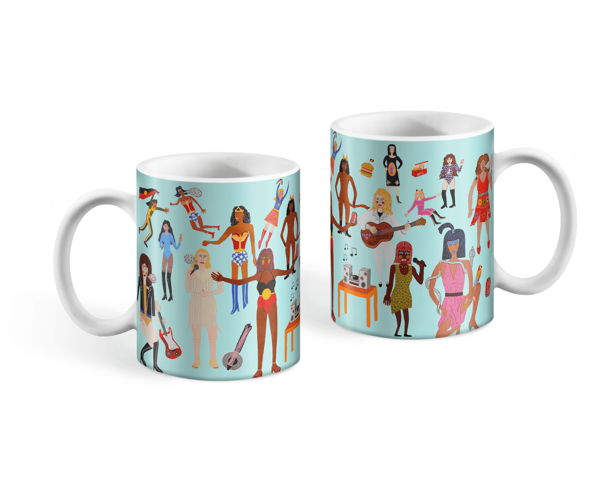 Wonder Woman's Wonderful World Mug x Kaylene Whiskey Ceramic Third Drawer Down Studio Default 