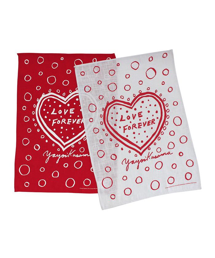 Third Drawer Down X Yayoi Kusama, Love Forever Domestic Art Towel Set Textiles Third Drawer Down Studio 