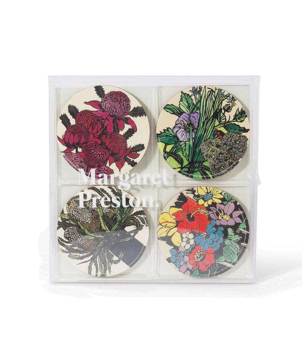 Flora Coaster Set X Margaret Preston Wood Third Drawer Down Studio 