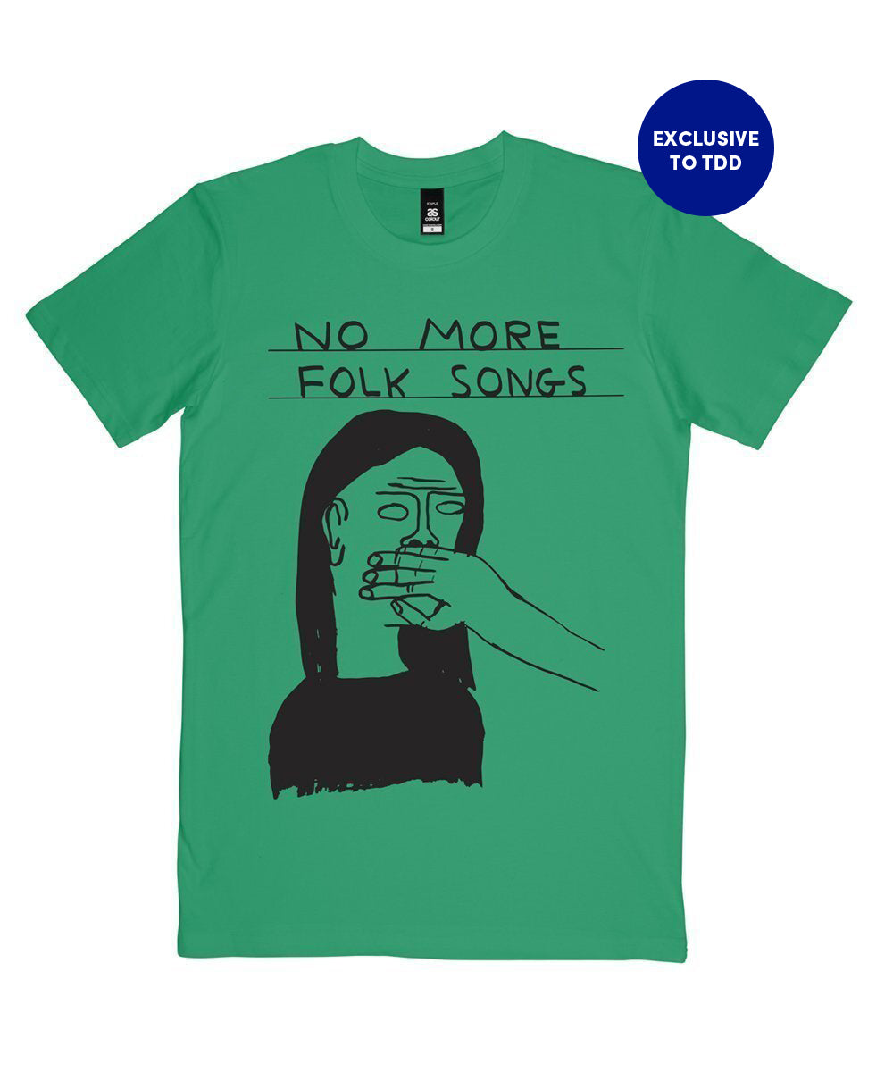 No More Folk Songs T-Shirt x David Shrigley Textiles Third Drawer Down Studio 