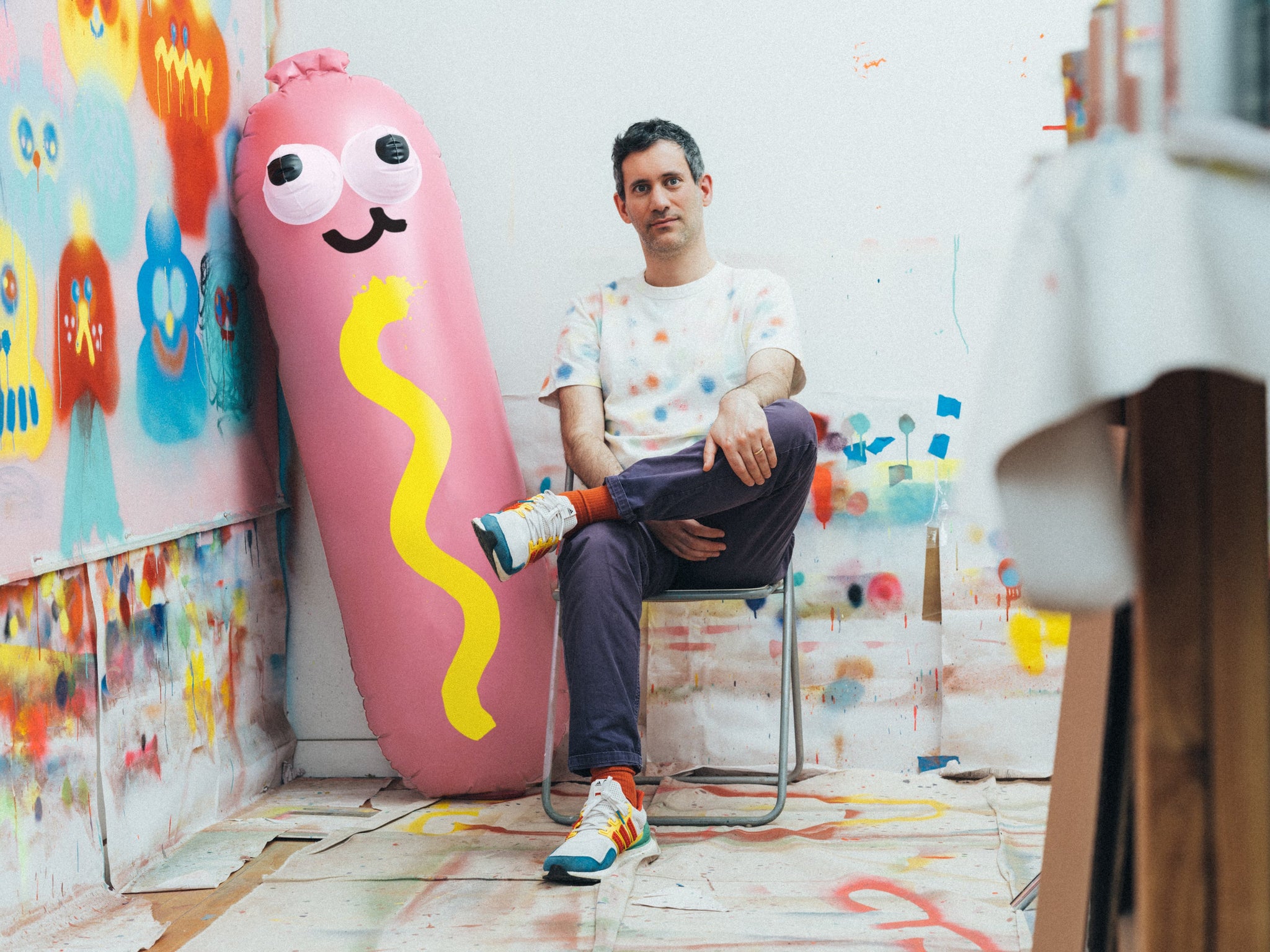 Hot Diggity Dog Pool Float x Jon Burgerman Plastic Third Drawer Down Studio 