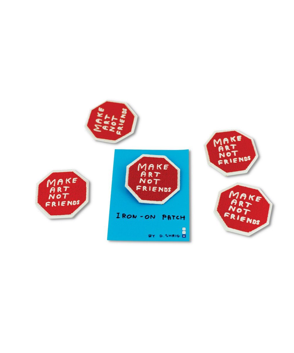 Third Drawer Down X David Shrigley, Make Art Woven Patch Textiles Third Drawer Down Studio 