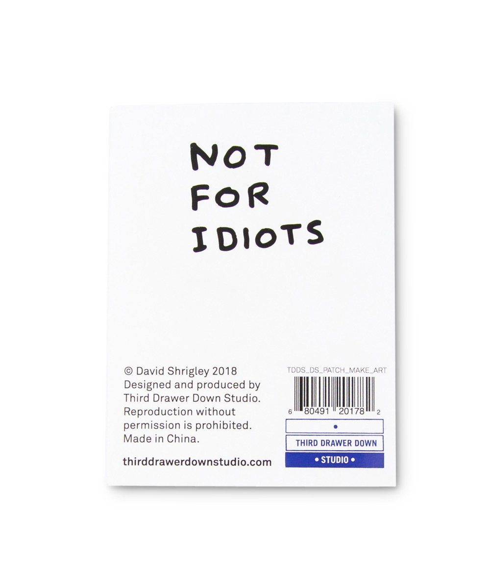 Third Drawer Down X David Shrigley, Make Art Woven Patch Textiles Third Drawer Down Studio 