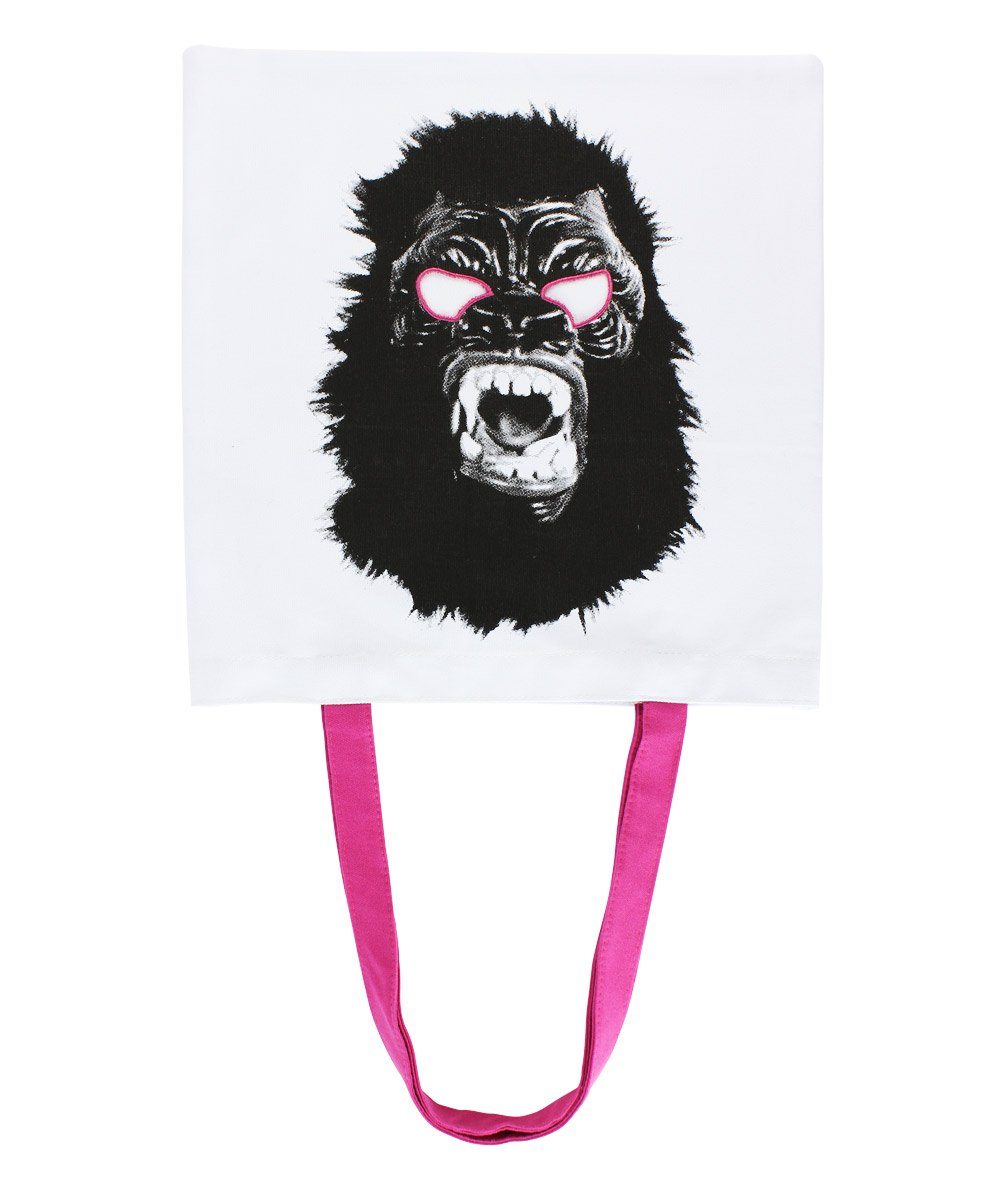 Third Drawer Down X Guerrilla Girls, Gorilla Mask Tote Bag Textiles Third Drawer Down Studio 