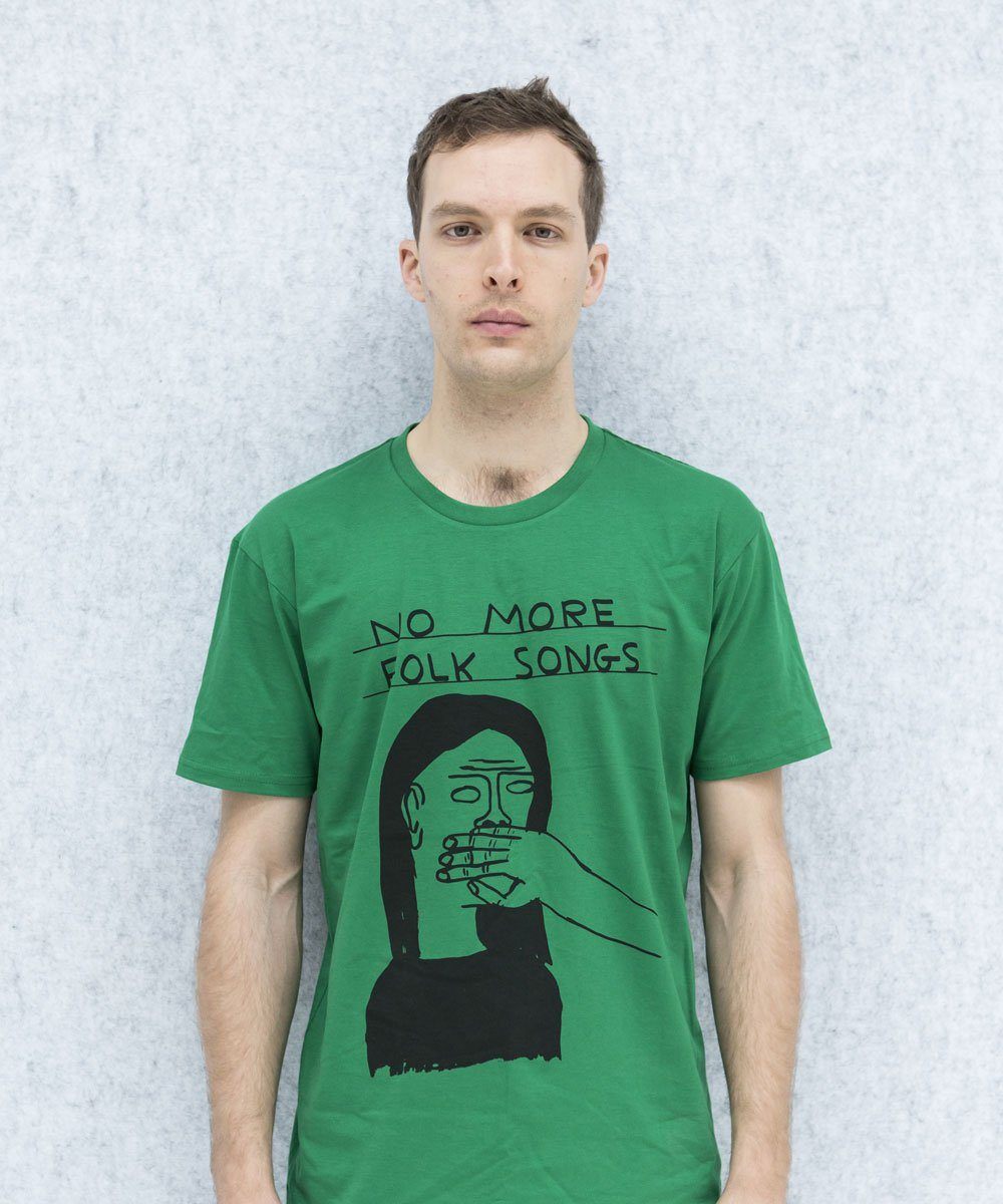 No More Folk Songs T-Shirt X David Shrigley Textiles Third Drawer Down Studio 