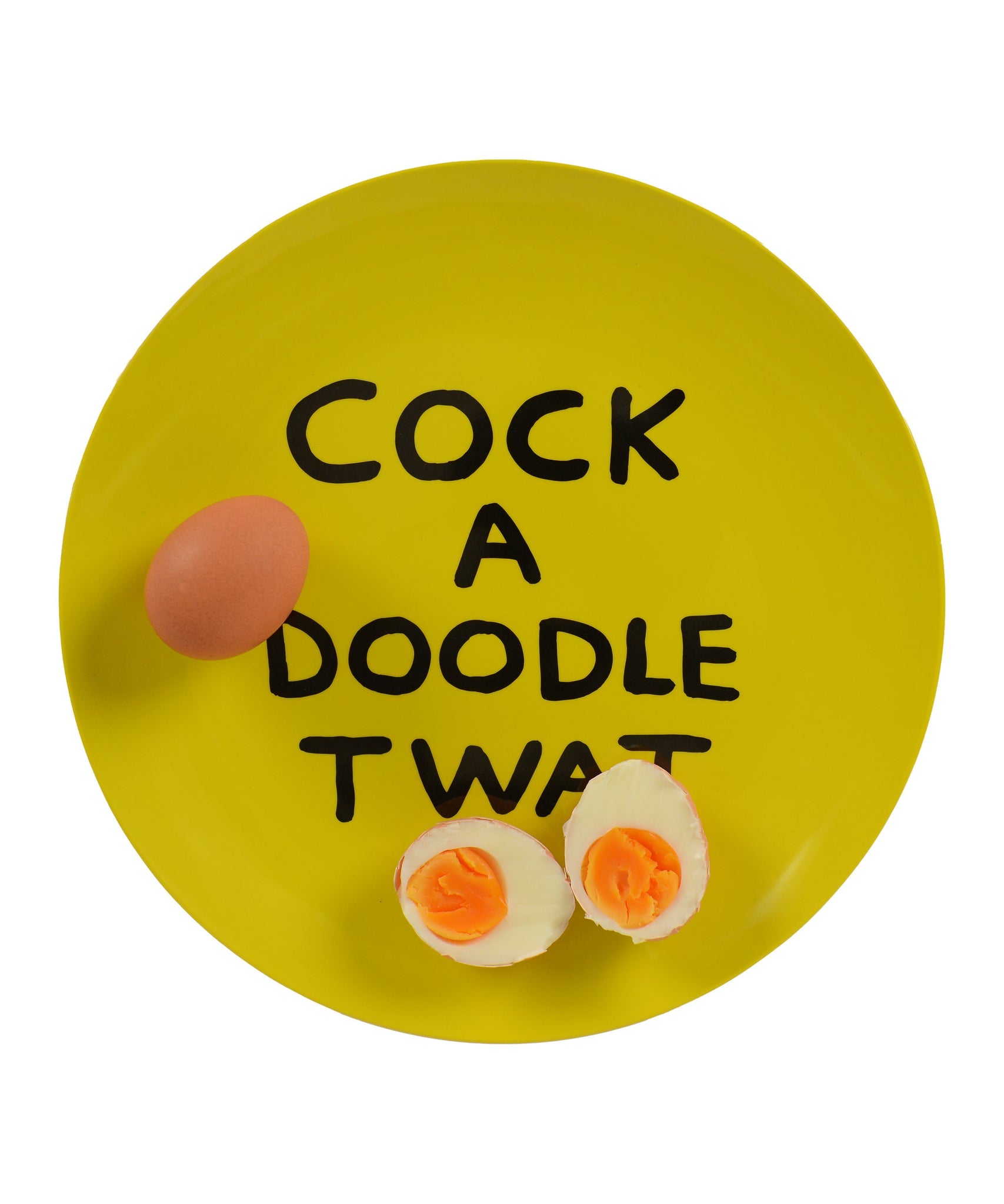 Cock A Doodle Melamine Plate x David Shrigley Tableware Third Drawer Down USA 