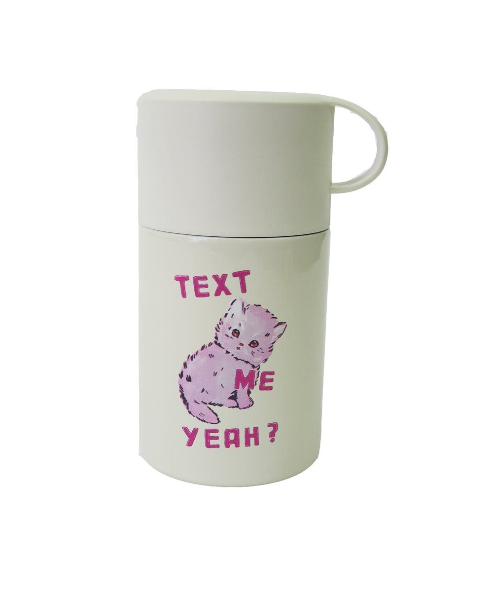 Text Me Yeah Drink Flask x Magda Archer Other Third Drawer Down Studio 