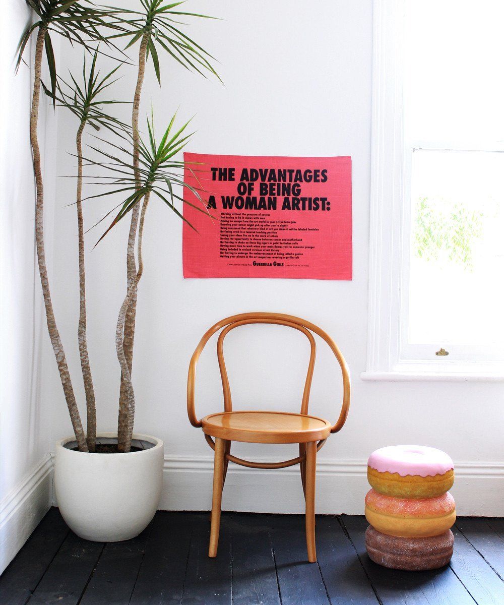 Third Drawer Down X Guerrilla Girls, Advantages Of Being A Woman Tea Towel Textiles Third Drawer Down Studio 