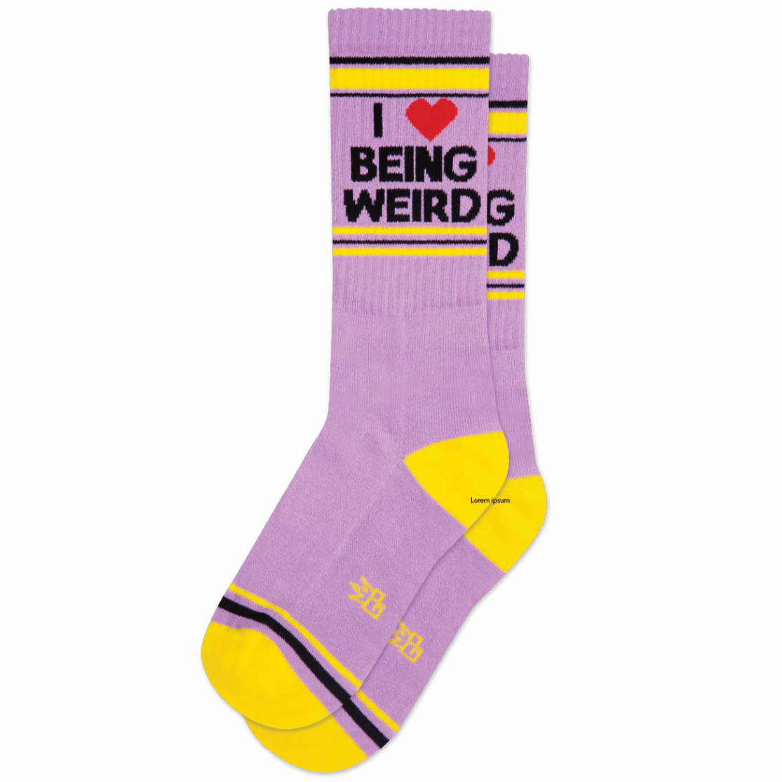 I Love Being Weird Gym Socks x Gumball Poodle Socks Third Drawer Down USA 