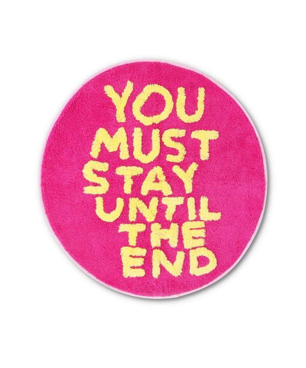 You Must Stay Shaggy Floor Mat X David Shrigley Textiles Third Drawer Down Studio Default Title 