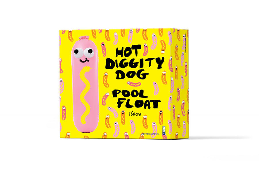 Hot Diggity Dog Pool Float x Jon Burgerman Plastic Third Drawer Down Studio 