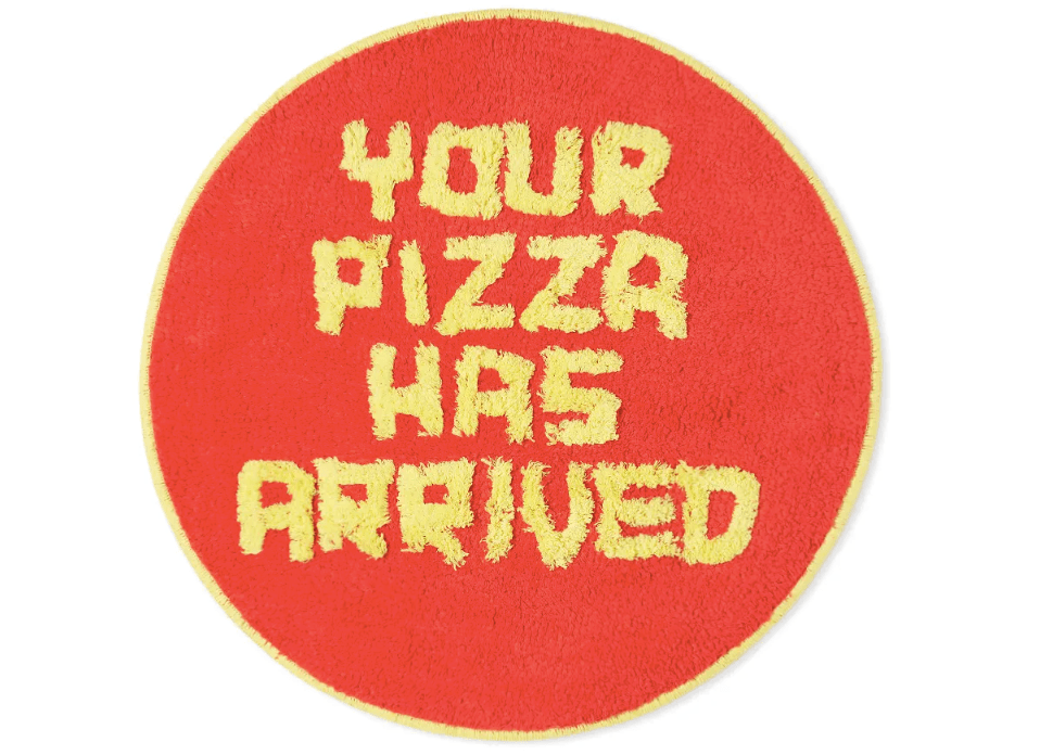 Your Pizza Has Arrived Floor Rug x David Shrigley Rug Third Drawer Down Studio 