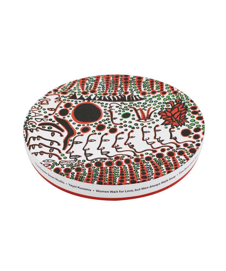 Third Drawer Down X Yayoi Kusama, Women Wait For Love, But Men Always Walk Away Ceramic Plate Ceramic Third Drawer Down Studio 