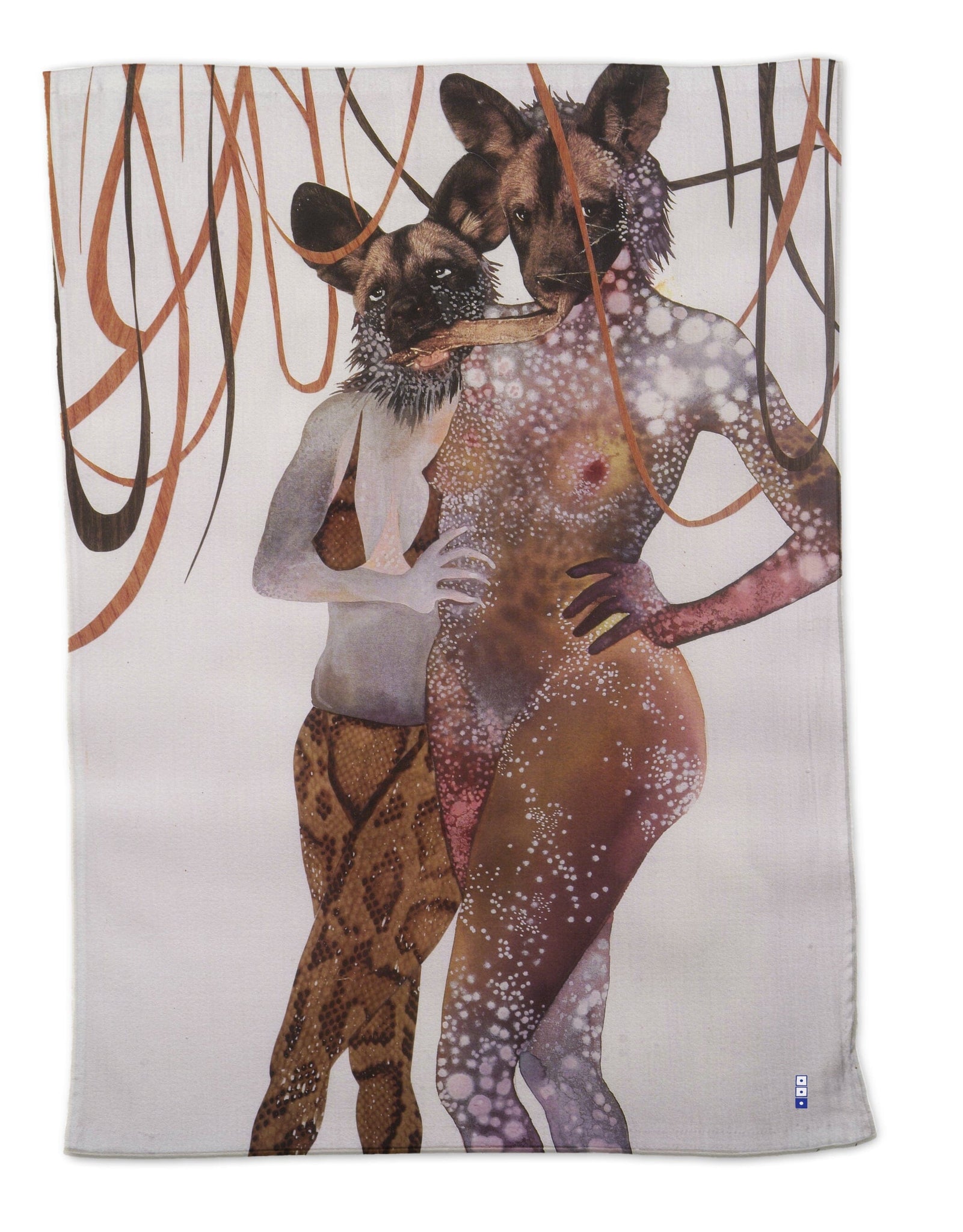 Intertwined Tea Towel x Wangechi Mutu Tea Towel Third Drawer Down Studio 