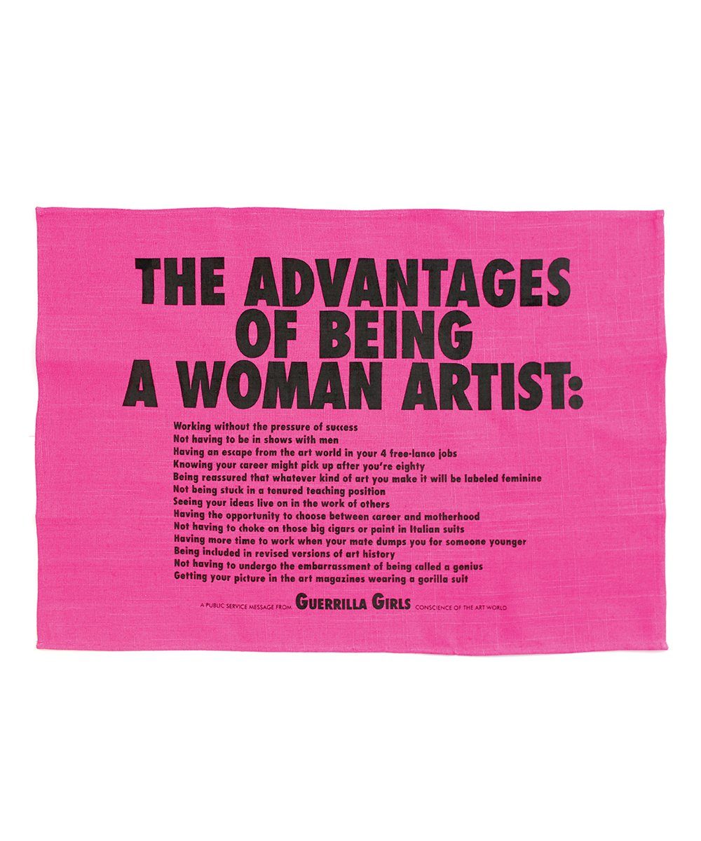 Third Drawer Down X Guerrilla Girls, Advantages Of Being A Woman Tea Towel Textiles Third Drawer Down Studio Default Title 